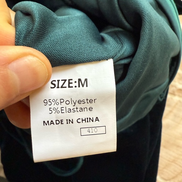 Amazon Dark Green Velvet Jumpsuit - Picture 5 of 5